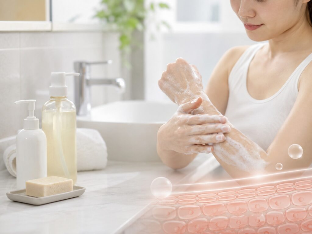 敏感肌如何選清潔產品？肥皂、洗面乳、沐浴乳差異解析　皮膚pH值、肌膚屏障與成分選擇成保養關鍵