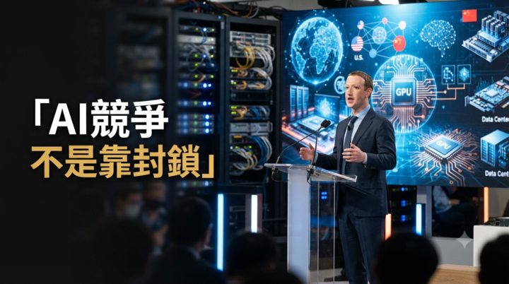 Meta祖克柏談美中AI競爭　反對封鎖中國AI模型　示警美國過度監管恐削弱競爭力