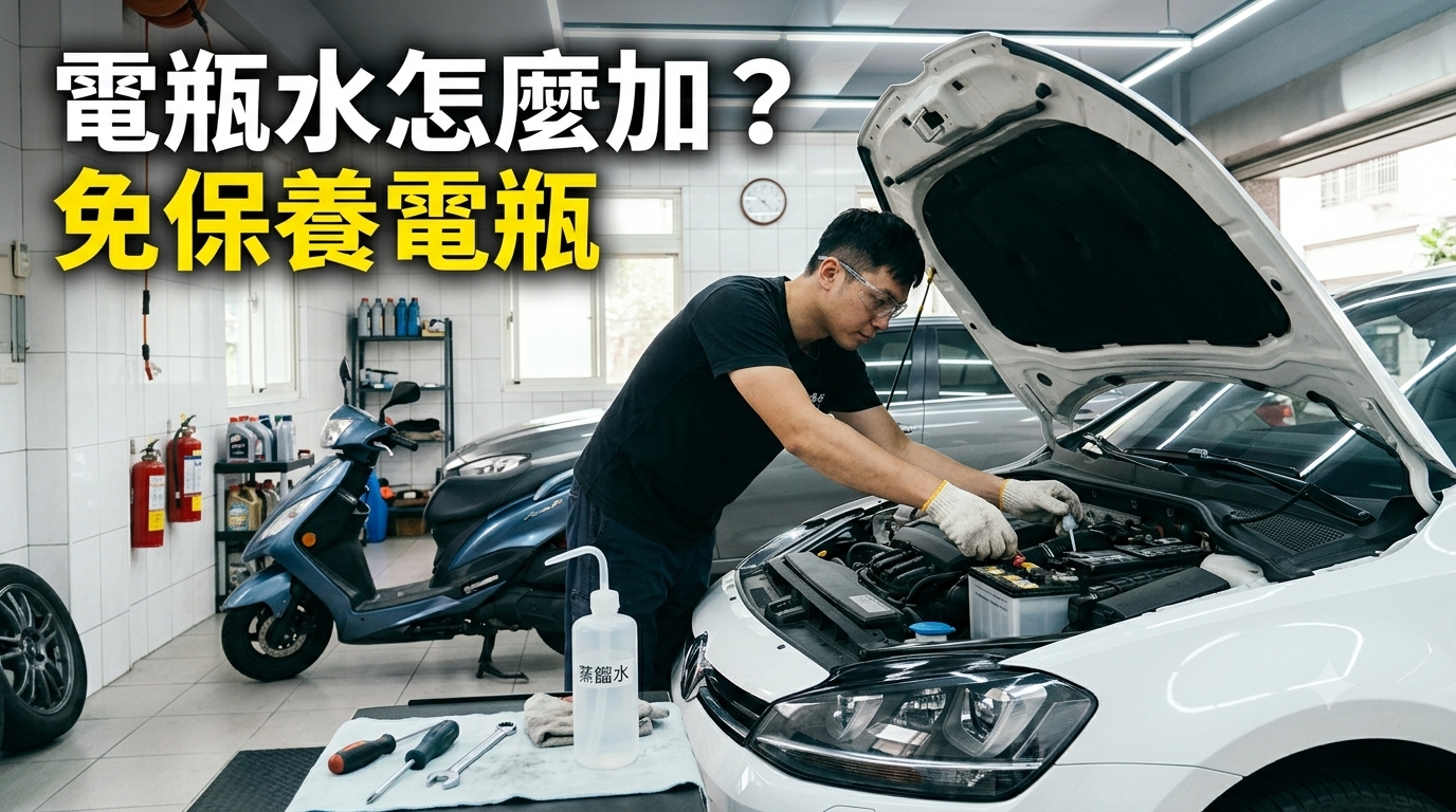 GAMA 電瓶水怎麼補充？免保養電瓶可以加嗎？一次看懂正確保養方式