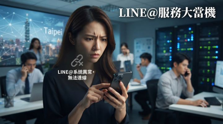 LINE@驚傳大當機！大量用戶無法開啟服務　官方回應待確認