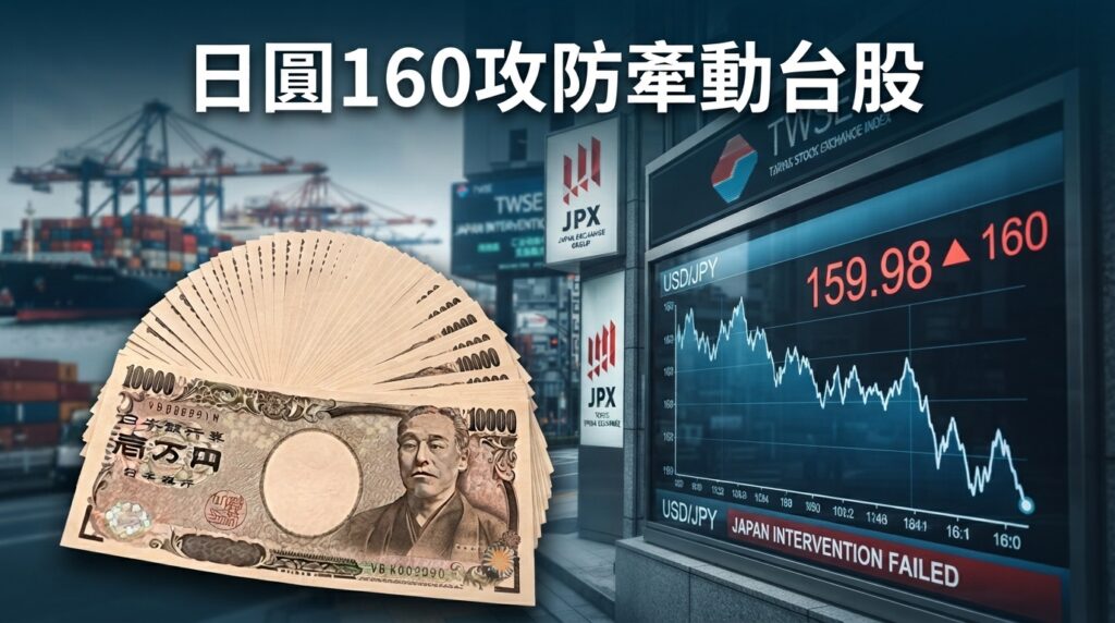 日本政府砸15.4兆日圓救匯仍難守160　弱日圓衝擊台灣出口與台股市場