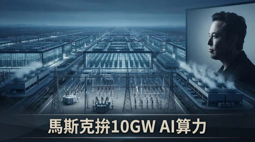 馬斯克拚AI算力10GW！xAI資料中心2027年擴張7倍　營收上看5000億美元