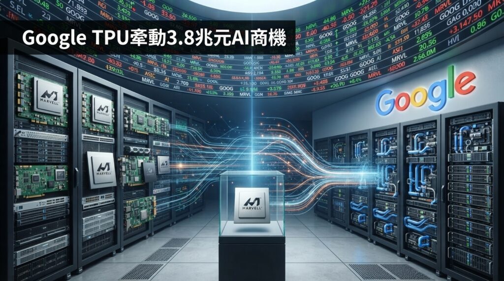 Marvell牽手Google TPU解鎖3.8兆元潛在商機！股權換訂單機制曝光，瑞銀上調目標價至310美元