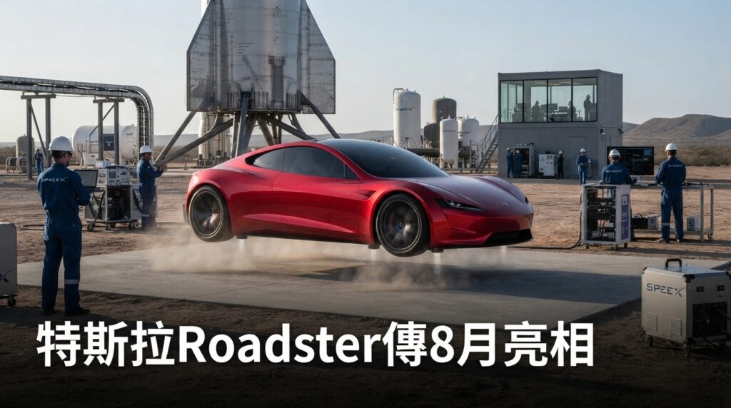 特斯拉Roadster最快8月亮相！馬斯克「飛行跑車」計畫曝光，SpaceX技術成最大看點
