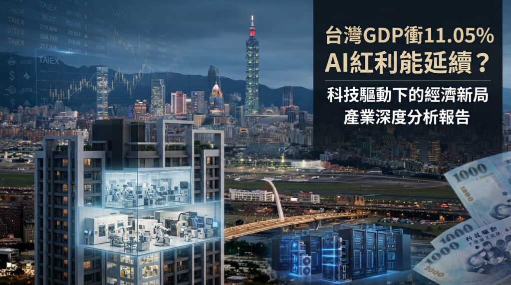 台灣GDP衝11.05%、台股今年漲56%！AI榮景背後的出口、股市與經濟風險一次看