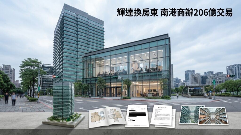 輝達換房東牽動南港商辦市場　潤泰新玉成廣場206億元售予凱基人壽