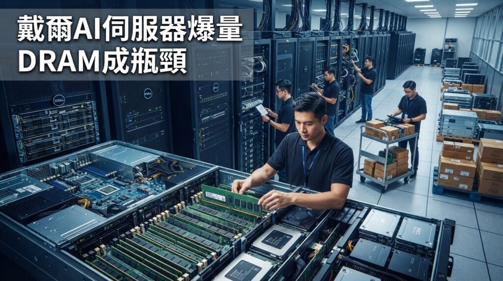 戴爾財報創新高卻喊缺料　AI伺服器950億美元訂單卡在DRAM、NAND供應鏈